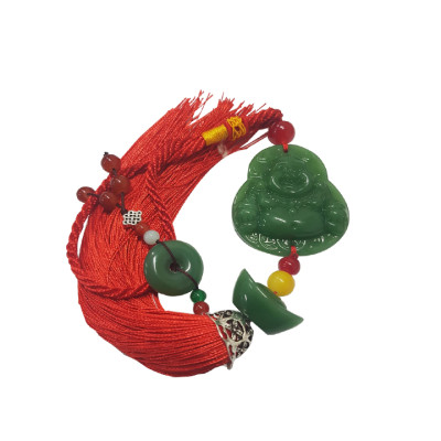 Bộ Khánh Ngọc phật di lặc phong thủy treo trên ô tô, xe hơi