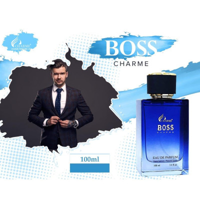 Nước hoa nam cao cấp, Charme Boss, nước hoa phương đông, hương thơm mạnh mẽ, lưu hương lâu, dành cho nam, 100ml
