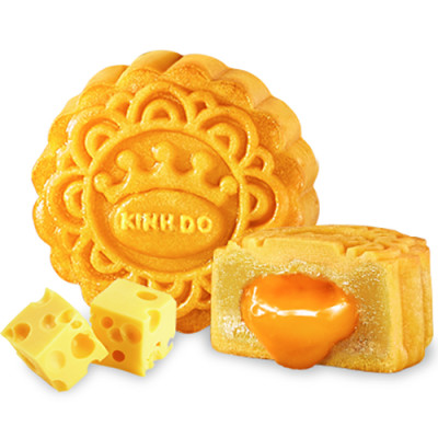 Hộp bánh trung thu Kinh Đô cao cấp - Lava Trứng Chảy Kim Sa (3 bánh x 80g)