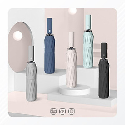 Dù Che Nắng Gấp Mở Tự Động - Ô Che Mưa Cao Cấp 12 Nan Chống Tia UV Bức Xạ Tuyệt Đối