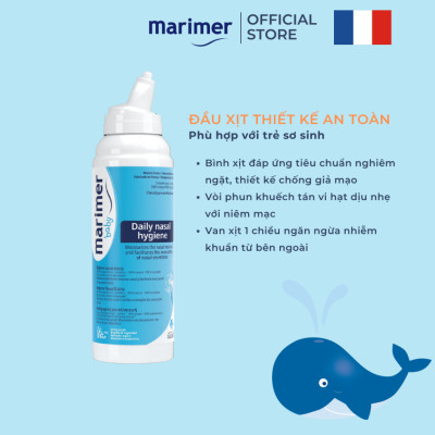Combo Baby Marimer (Vệ Sinh Mũi Hàng ngày + Hỗ Trợ Phòng Ngừa Viêm Mũi)
