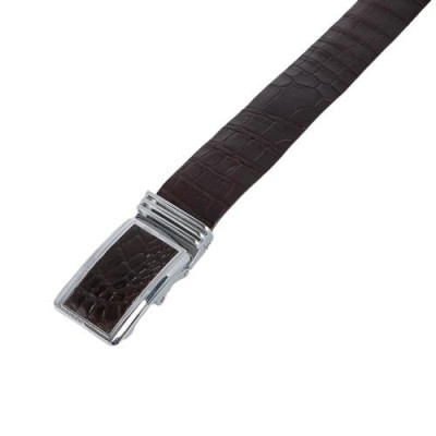 HP4742-43-44-45 - Thắt lưng nam da cá sấu Huy Hoàng nguyên con bụng 3,5P màu đen, nâu đỏ, nâu đất, vàng