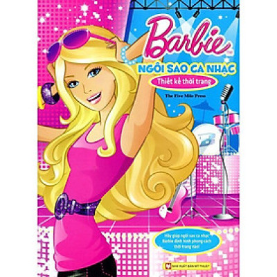 Sách Ghép Hình Barbie Thủ Công Dựng Hình Thời Trang Ngôi Sao Ca Nhạc - Tân Việt Books