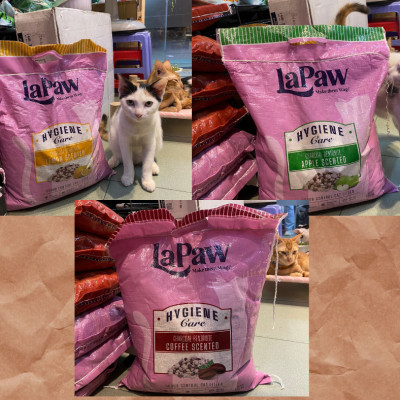 TÚI 20L - CÁT VỆ SINH - ĐẤT SÉT MIX THAN HOẠT TÍNH THƯƠNG HIỆU LAPAW CHO MÈO - BAO BÌ MỚI