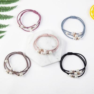 Đồ buộc tóc xinh xắn, 5 chun buộc tóc đính hạt nhiều màu cực đẹp SC24