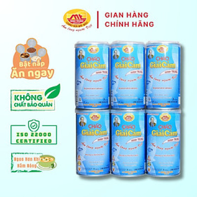 Cháo giải cảm Minh Trung 365g - Cháo Giải Cảm 6 (combo 6 lon)