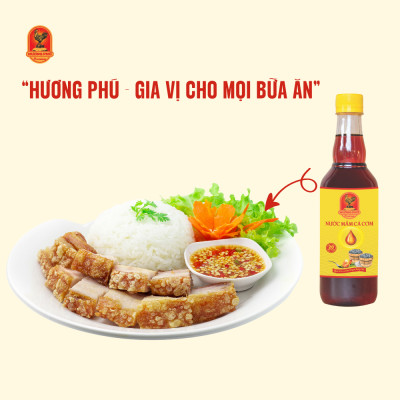 Nước mắm cá cơm Hương Phú 20 độ đạm 500ML - Hàng chính hãng