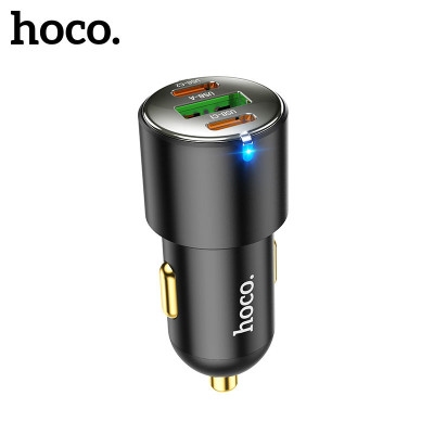 Bộ Sạc Xe Hơi Hoco NZ6 PD45W+ Q.C 3.0 Cao Cấp Hỗ Trợ 2 Cổng Type C, 1 USB-A - Hàng Chính Hãng