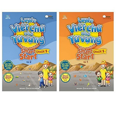Sách - Combo Luyện Viết Chữ Nhớ Từ Vựng - English Writing Smart Start Lớp 5 - Megabook