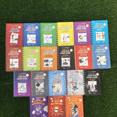 Sách - Nhật Ký Chú Bé Nhút Nhát, Cậu Bé Siêu Thân Thiện (series Diary of a Wimpy kid) - Song ngữ Việt-Anh - 20 cuốn (kèm file nghe + note từ mới)