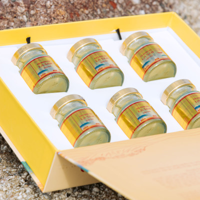 [ 35% YẾN TƯƠI ][ NHẬN GHI THIỆP MỪNG] Hộp quà 6 hũ Yến Khánh Hòa La San Đường Phèn