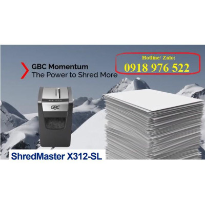 MÁY HỦY TÀI LIỆU GBC SHREDMASTER X312-SL (Hàng chính hãng)