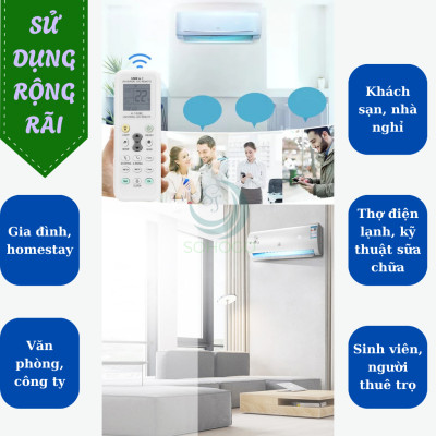 Remote Điều Hòa Đa Năng K-1028E- Hỗ trợ tới 1000 mã điều khiển khác nhau- Điều Khiển Máy Lạnh Thông Minh K-1028E- Remote Đa Năng Cho Máy Lạnh K-1028E – Dễ Dùng, Đa Chức Năng-Hàng nhập khẩu