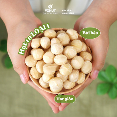 Macca Úc size trung hàng loại 1 hũ 250g-500g hạt làm sữa, ăn vặt phù hợp cho mẹ bầu, ăn kiêng