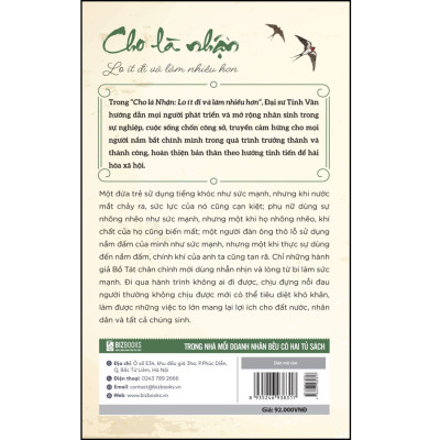 Cho là nhận - Lo ít đi và làm nhiều hơn