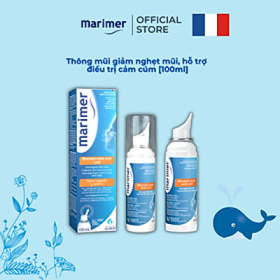 Xịt Mũi Nước Biển Sâu Marimer - Thông Mũi, Giảm Nghẹt Mũi, Hỗ Trợ Viêm Mũi [100ml] - 7201C