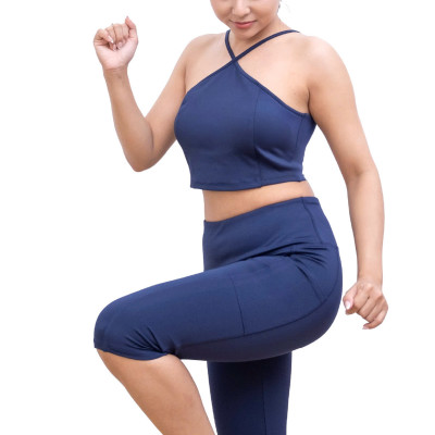 Áo ngực thể thao cổ yếm LMcation Sophie - Xanh đen