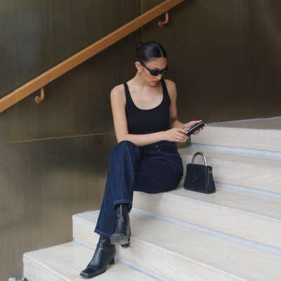 Quần Mom Jeans Lưng Cao Aaa Jeans