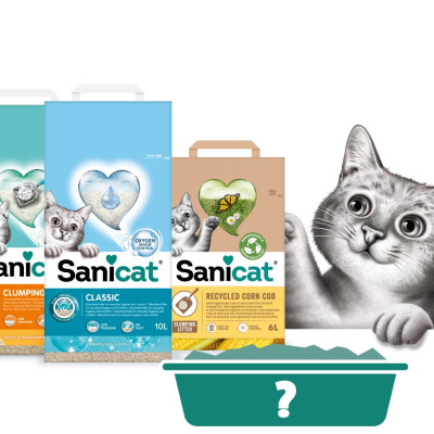 SANICAT  Cát vệ sinh Hoa Hồng - (Betonite- Đất sét) - 8L
