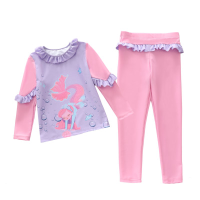 BỘ ĐỒ BƠI DÀI BÉ GÁI XỊN XÒ CHỐNG NẮNG