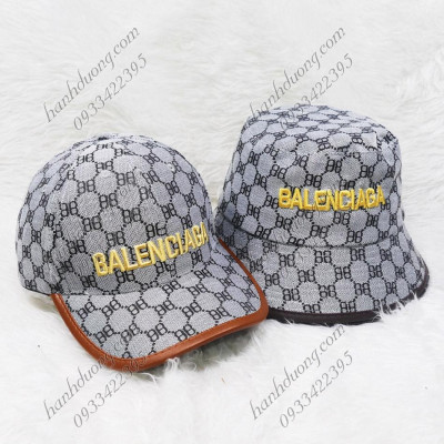 Mũ bucket vành tròn nón tai bèo cụp thêu chữ vải cotton dệt có may tem phía trong, vành nón có viên da phù hợp cho nữ