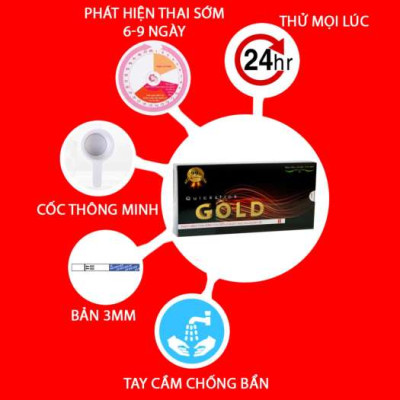 Bộ 2 Que thử thai Quickstick Gold 5mm