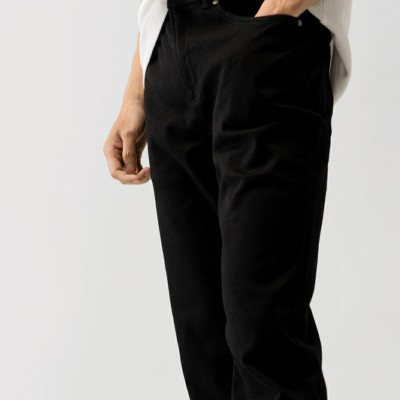 ROUTINE | Quần jean đen trơn form Slim Crop (chiều dài đến mắt cá chân) - 10S25DPA108CR1 | ROUTINE CÀ MAU