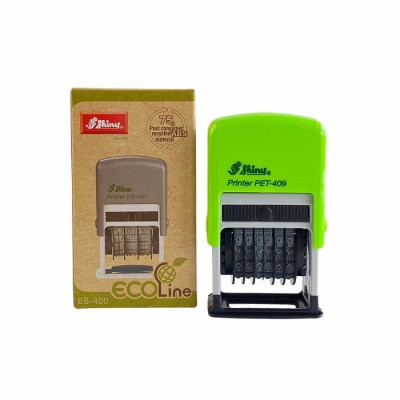 Dấu liền mực SHINY 6 Số Điều Chỉnh theo ý muốn Cao số 4mm