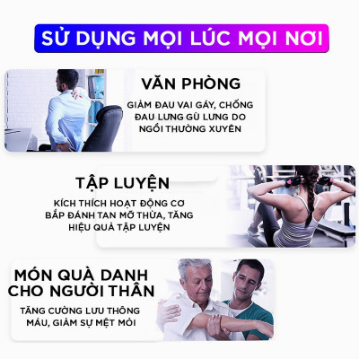 Máy massage công thái học cầm tay mini MDC933 dòng cao cấp công nghệ AI cảm biến lực nhấn giúp giảm đau mỏi giãn cơ hiệu quả tránh chấn thương - Hàng chính hãng