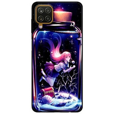 Ốp lưng dành cho Samsung Galaxy A12 mẫu Cô Gái Trong Lọ