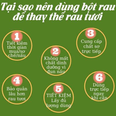 Bột cỏ lúa mì hữu cơ sấy lạnh Dalahouse - Nguyên chất, không đường