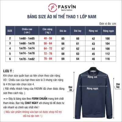 Áo Nỉ Sweater Fasvin AD24645.HN chất nỉ bông mềm mại co giãn thoải mái ấm áp.