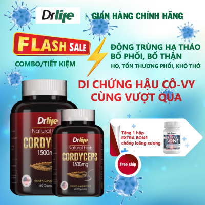 Đông Trùng Hạ Thảo Drlife Cordyceps, Bổ Phổi, Bổ thận, Tăng Cường Sức Đề Kháng, Tốt Cho Sức Khỏe