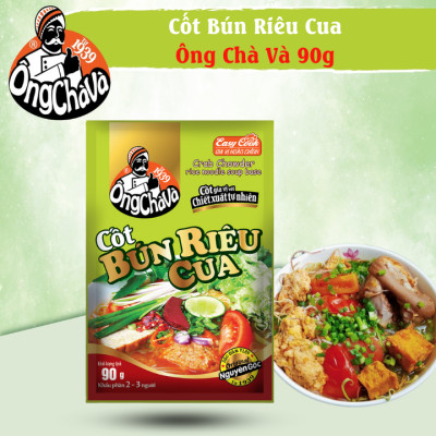 Cốt Bún Riêu Cua Ông Chà Và 90gr (Crab Chowder Rice Noodle Soup Base)