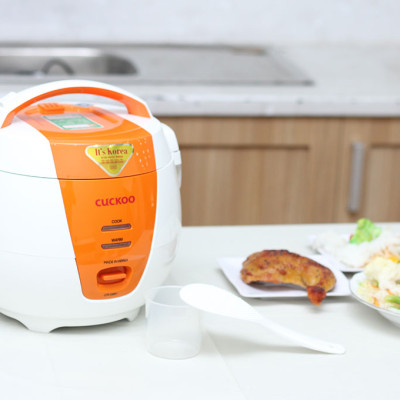 Nồi Cơm Điện Nắp Gài Cuckoo CR- 0661 màu cam - 1L - Hàng Chính Hãng