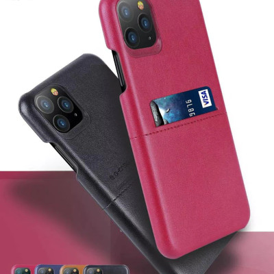 Ốp lưng da chống sốc cho iPhone 11 Pro Max hiệu G-Case trang bị ngăn đựng thẻ ATM, NameCard mặt siêu mềm mịn, chống sốc tốt, bảo vệ tuyệt đối - hàng nhập khẩu