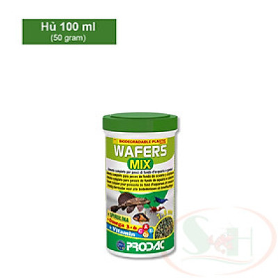 Thức ăn cá Prodac Wafers Mix chìm tầng đáy viên tảo cá chuột pleco bể tép thủy sinh