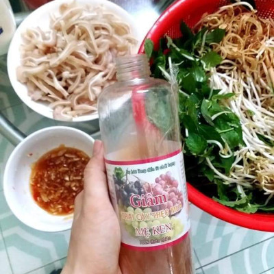 GIẤM NHO NGUYÊN CHẤT MẸ KEN (1 lít)