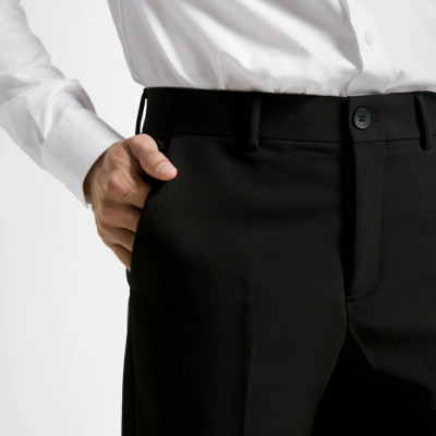 Quần Âu Nam / Quần tây nam ROUTINE Trơn gập lai Form Slim cropped 10S25PFO001 | ROUTINE CÀ MAU