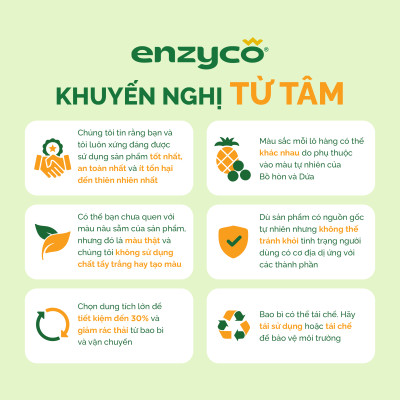 Nước lau đa năng sinh học ENZYCO 475ml - Chiết xuất Bồ hòn và Enzyme Dứa