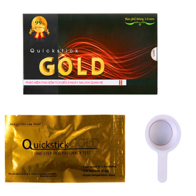 Bộ 2 Que thử thai Quickstick Gold 5mm