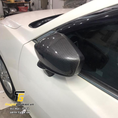 Bộ ốp gương chiếu hậu Mazda 3 2015-2019 vân Carbon cap cấp