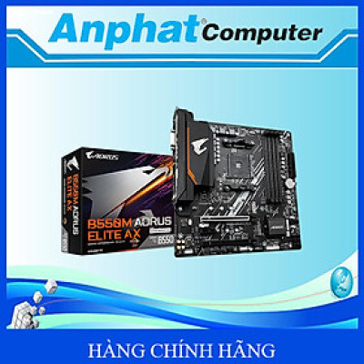 Mainboard Gigabyte B550M AORUS ELITE AX Socket AM4 - Hàng Chính Hãng 