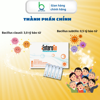 Men Vi Sinh ENTEROGO Bổ Sung 3,5 Tỷ Lợi Khuẩn, Hỗ Trợ Cân Bằng Hệ Vi Sinh Đường Ruột - 20 hộp