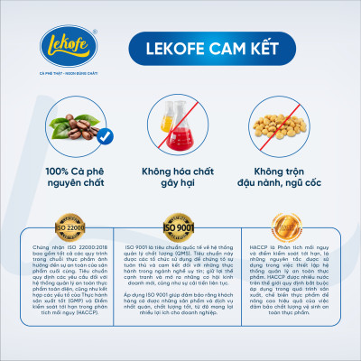 Cà phê rang xay Sức Mạnh Lekofe 70% Robusta 30% Culi Đậm đà thơm ngon Túi 500gram