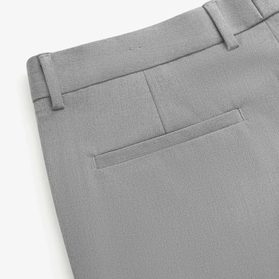 Quần Âu Nam / Quần tây nam Routine Trơn Form Slim Crop (ngang mắt cá chân) ống suông rộng màu Xám- 10F24PFO041 | ROUTINE CÀ MAU