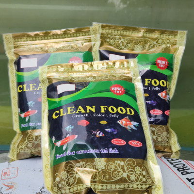 6 Gói Thức Ăn Cá Cảnh, cám Cá Koi hạt nhỡ 3mm (Cho cá size 8cm trở lên) - Nhanh lên size, lên màu, tăng cường sức đề kháng 500Gr