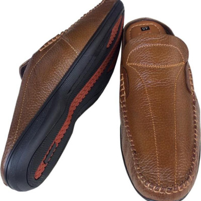 Dép bít mũi nam BIGSIZE da bò cao cấp Trường Hải BM056