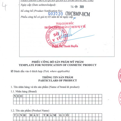 Tinh Dầu Thiên Nhiên Nano Tràm Gió 30ml 