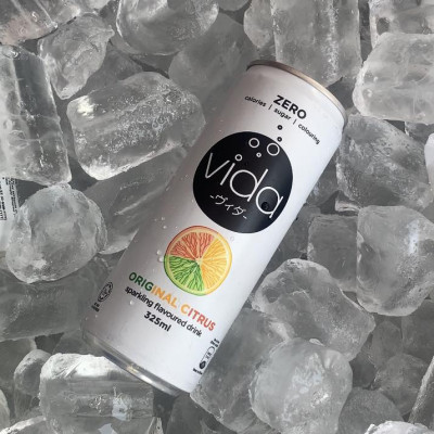 [Lốc 6 Lon] Nước Ngọt Có Ga Không Calo Vida, Hương Cam Chanh, Táo, Vải Muối, Nhập Khẩu Malaysia - 6 Lon x 325ml